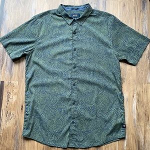 Men's Green Bless Up Button Down Shirt